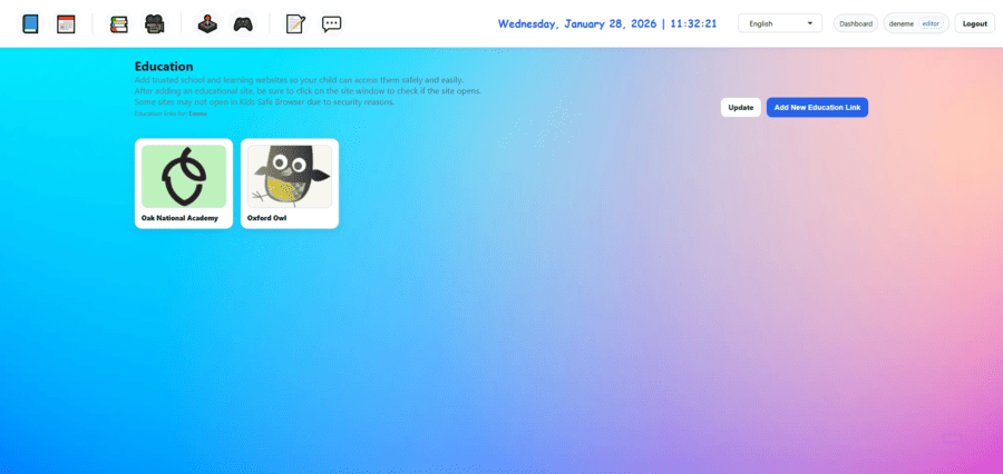 Kids Safe Browser games view 1
