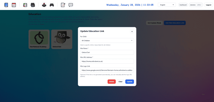 Kids Safe Browser games view 2